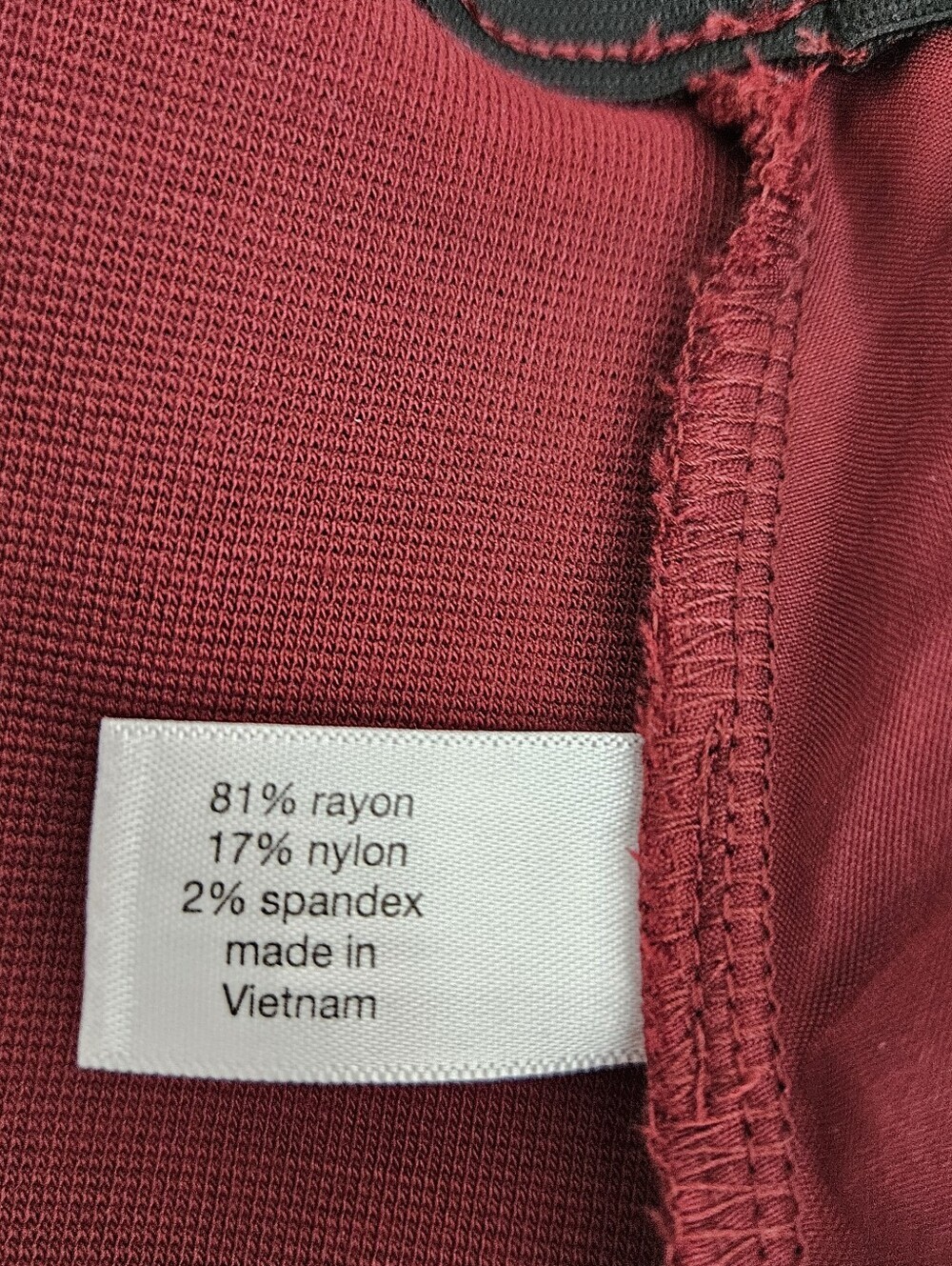 Lane Bryant Wide Leg Dress Pants Wine Red Pull On High Rise Ponte Knit 14 16 - Picture 5 of 7